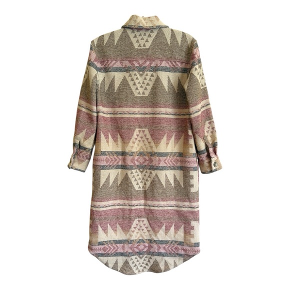 BB Dakota By Steve Madden Mojave Moon Coat Tan oversized sz Xs - Picture 5 of 10